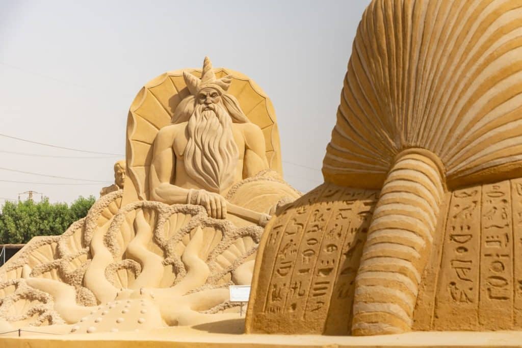 Sand sculpture at Sand Museum Hurghada