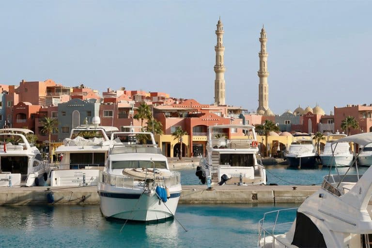 Beautiful marina in Hurghada, Egypt tour package, Giza Pyramids tour