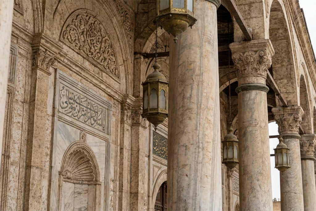 Intricate details of mohamed ali mosque, mosques near giza pyramids cairo