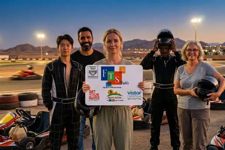 Group of racers at ghibli raceway sharm