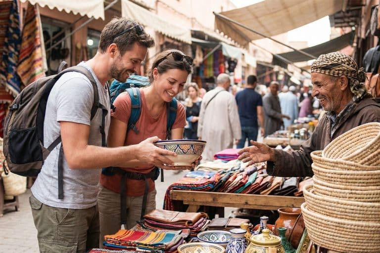 Visitors enjoying a local market city tour hurghada, hurghada city tour
