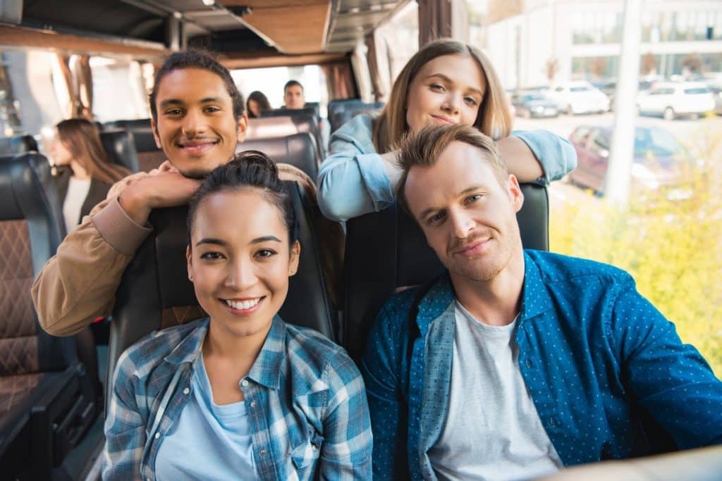 Travelers on a bus tours from hurghada to cairo, hurghada egypt to pyramids