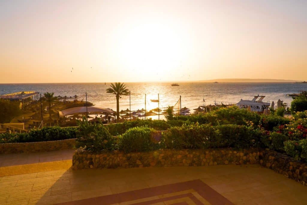 Stunning sunset view over the Red Sea city tour booking, city tour tickets