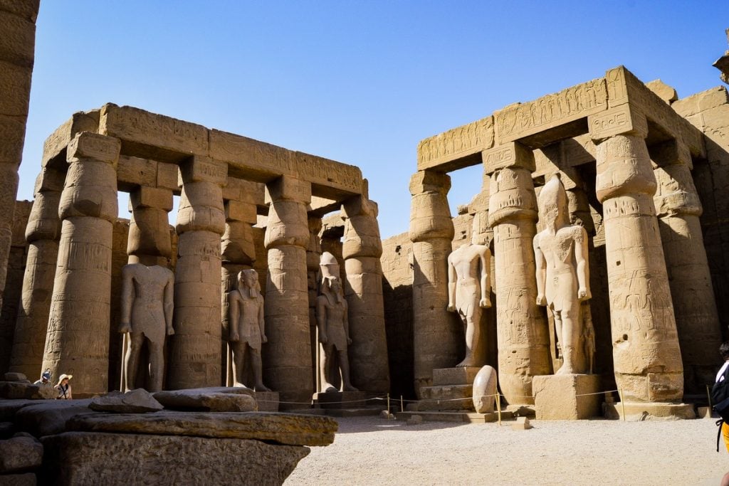 Statues at Karnak Temple, part of Luxor temples, karnak marvel