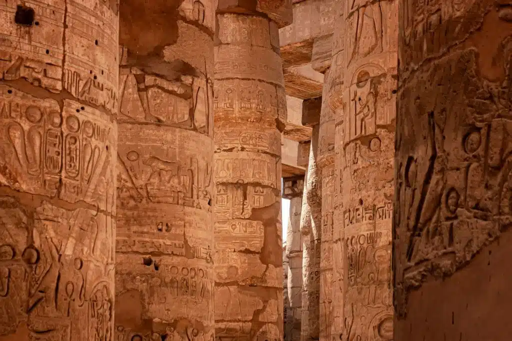 Ancient hieroglyphs on pillars Giza Pyramids tour, giza pyramids and sphinx tour